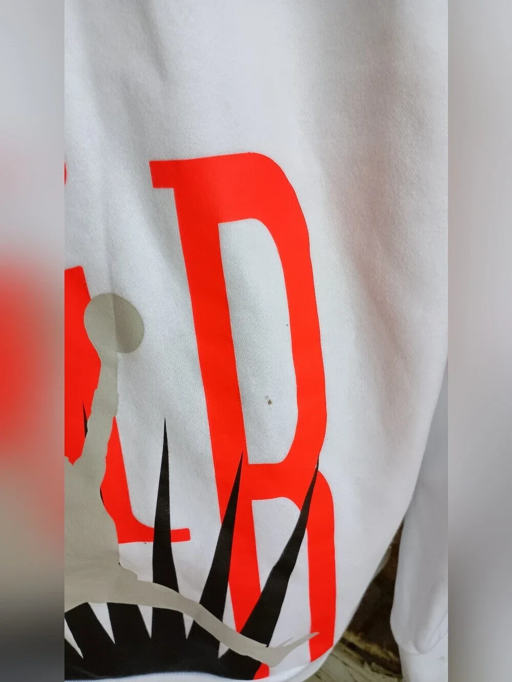 Jordan Men's White & Black Pullover Hoodie_XL